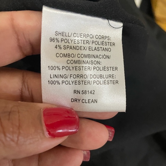 Maggy London Black Midi Dress with Sheer Detail - Picture 10 of 14